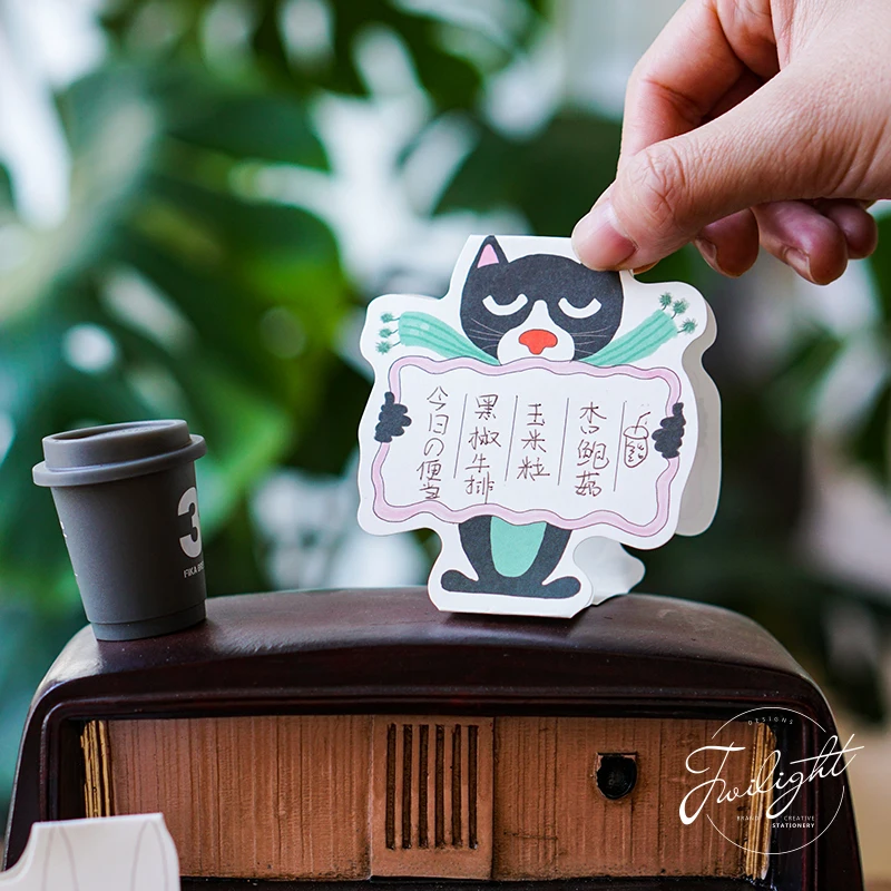 

4pack Cute animal dog cat rabbit standing memo note Cartoon decoration Stationery Office table accessories School supplies F334