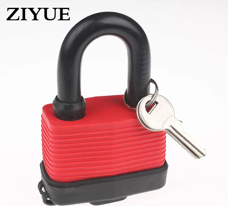 

Free Shipping 65mm Short Beam Outdoor Laminated Padlock Heavy Duty Waterproof Rustproof Garage Garden Gate Keyed Padlock