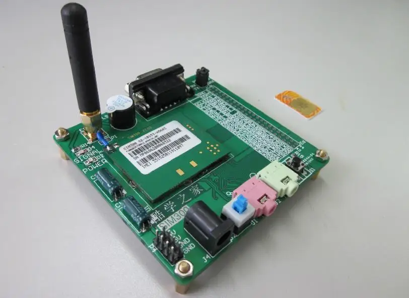 Бесплатная доставка! Модуль обучения SIM300 (GSM / GPRS MMS) макетная плата TCP IP|tcp|tcp ip |