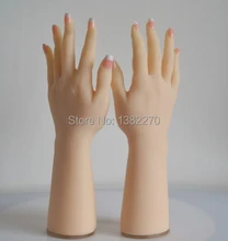 3D real doll solid silicone Pussy hand fake hand sex women hand model show n girls hand in 1 pair