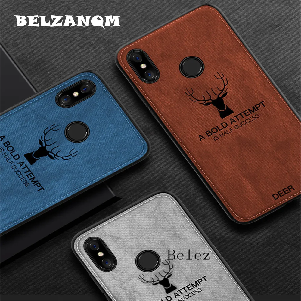 Fabric Cloth Silicone Phone Case On For Xiaomi Mi 8 Redmi 5 Plus 10
