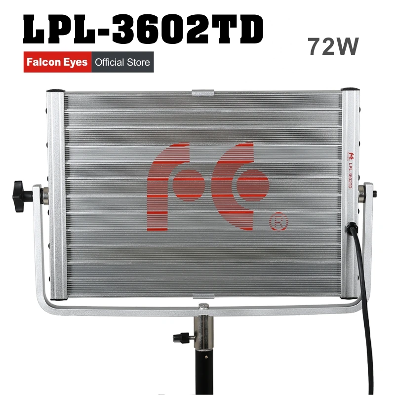 

Falcon Eyes Diving Video Light 72W Daylight Panel Light Dimmable 360pcs LED Studio Photo Video Interview Lighting LPL-3602TD