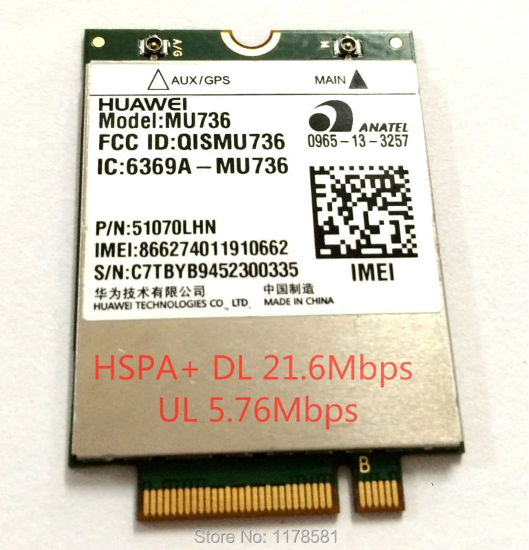 MU736 HSPA + M.2 Module 3G NGFF 21M WCDMA Mô Đun usb modem 4g wifi