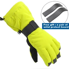 Профессиональный лыжный Перчатки водонепроницаемый Перчатки теплый ветрозащитный Велосипеды Перчатки для мужчин и женщин для сноуборд лыжи размеры S-XL