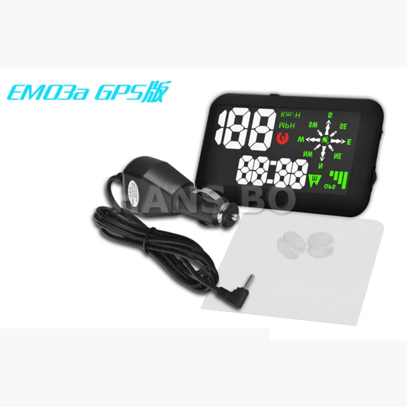 5.5 Дюймов EM03A Авто Автомобилей HUD Head Up Display GPS КМ/ч & MPH Превышение Скорости