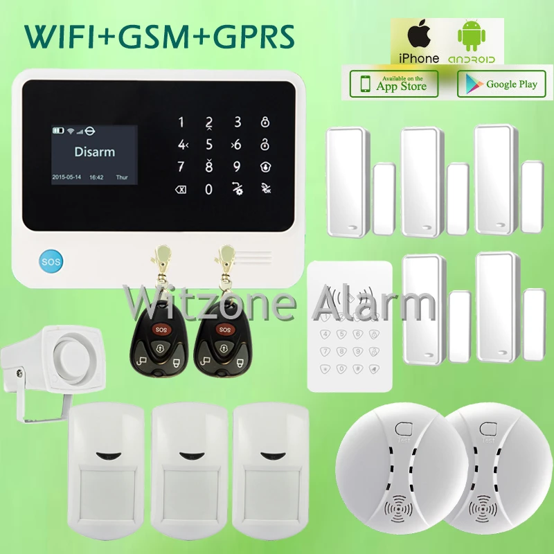 Good Quality Home Wireless GSM Security Alarm System Dual Network WiFi ...