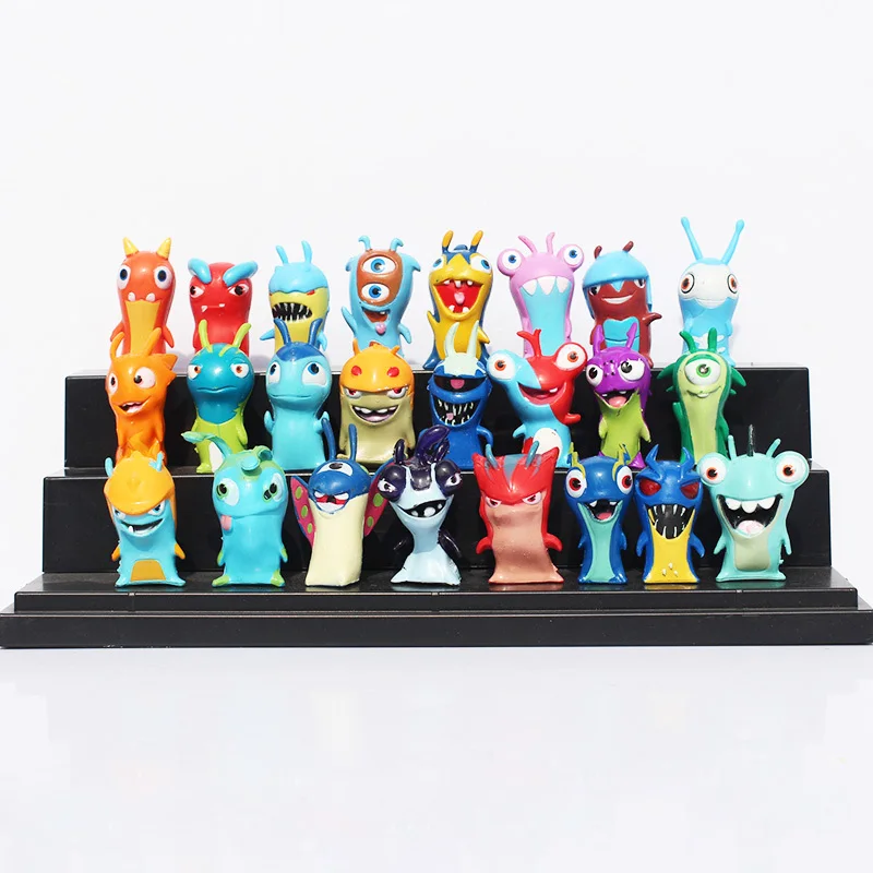 24 unids/set de figuras de acción de PVC de Slugterra, lindos dibujos animados, juguetes, envío figure|figure toyaction figure toys -