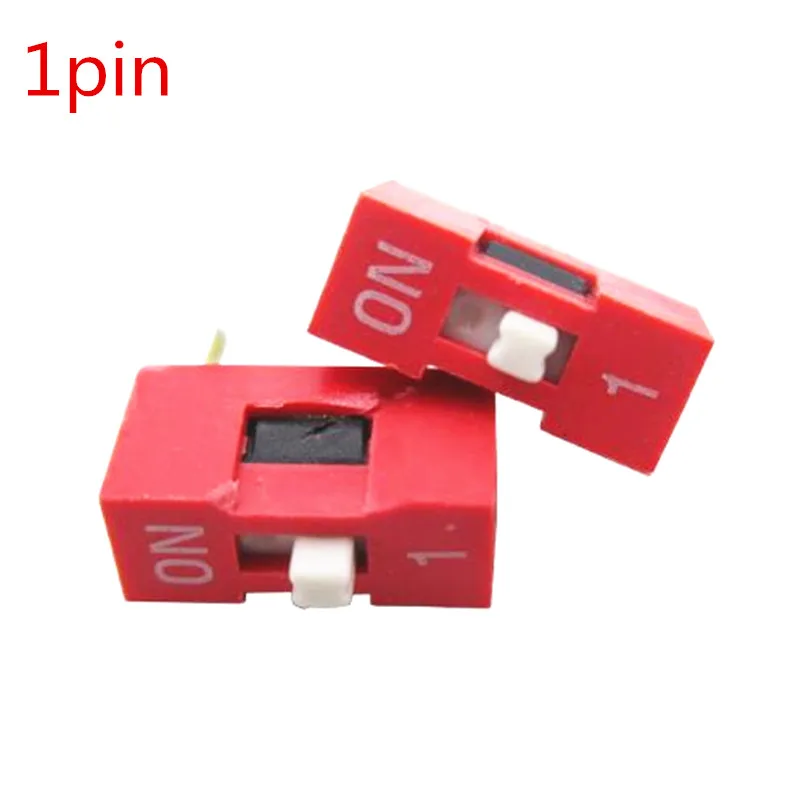 50pcs Dialing switch straight insert 1pin 2.54mm foot distance code switch