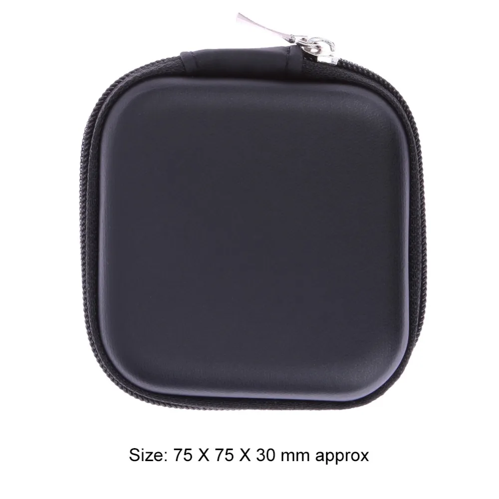 Портативный жесткий EVA чехол для наушников Bluetooth вкладыши цифровой кабель коробка для хранения переноски на молнии сумка SD Держатель для карт Органайзер