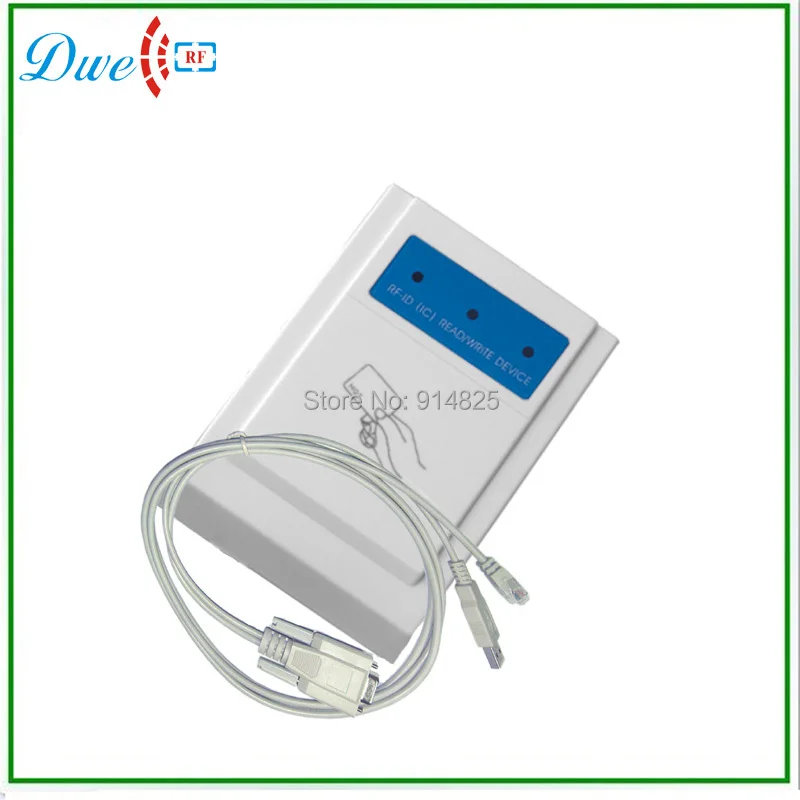 

Free Shipping High Quality 13.56Mhz 5V ABS desktop rfid USB/RS232 reader and writer