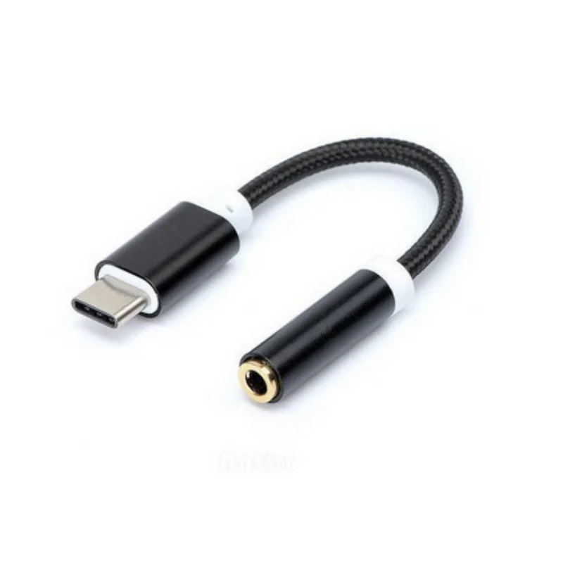 

Type-C to 3.5mm Earphone cable Adapter Headphone Audio Adapter Plug Phone Cable USB 3.1 Male to 3.5 AUX Audio Female