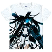 Black Rock Shooter T shirts kawaii Japanese Anime t shirt Manga Shirt Cute Cartoon Mato Kuroi