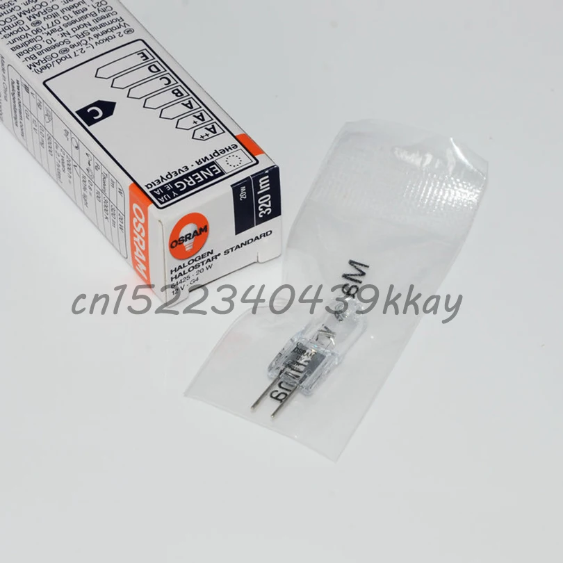 Osram 64425 12V 20W лампа, галостарный стандарт, 2800K 320LM, микроскоп общего освещения, 12V20W G4 Вольфрамовая галогенная лампа