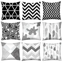 2019 Brand New Pillowcase Square Flax pillow Cushion Bed Pillow Cover Pillowcase high quality stylish flappy giraffe pattern square shape flax pillowcase without pillow inner