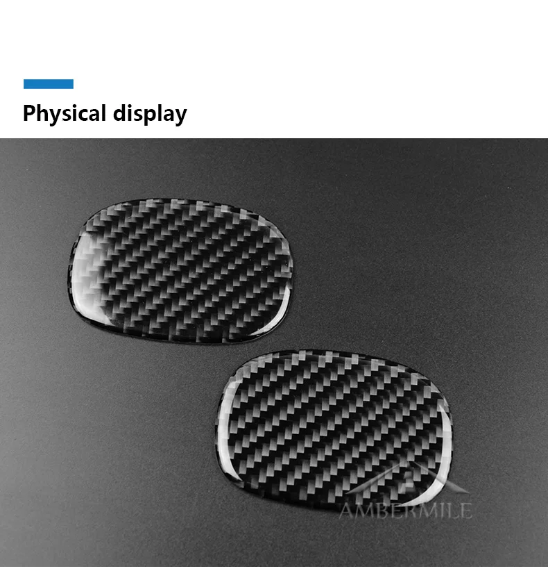 Car Interior Carbon Fiber Seat Handle Stickers Cover Trim Decals for Mini Cooper F55 F56 Accessories Car Styling (4)