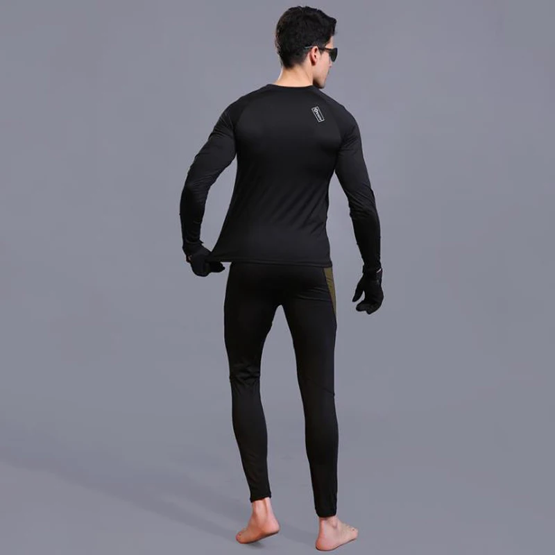 Men Motorcycle Riding Quick dry Clothing, Winter Thermo Underwear Soft Comfortable Stretch Long Sleeve ,HZYEYO,T001