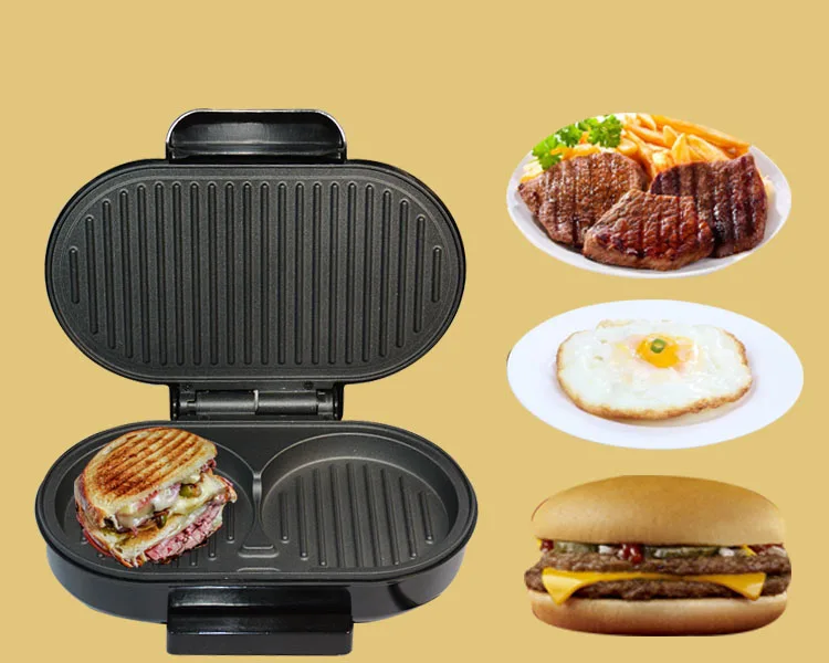 JamieLin бытовой мини стейк гамбургер машина Электрический сэндвич Панини Хлебница для завтрака барбекю машина