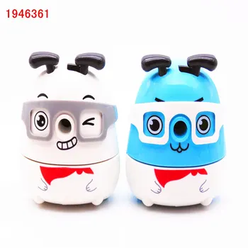 

2018 School Supplies Animal glasses Dog Pencil Sharpener China Kids School Stationery Hand Crank mechanical pencil sharpeners