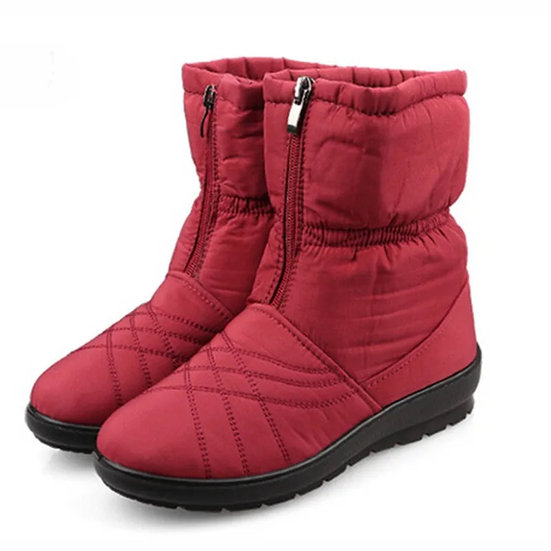 HEE GRAND/гибкие женские ботинки размера плюс; высококачественные удобные теплые зимние ботинки на меху; женская зимняя обувь; xwx3375
