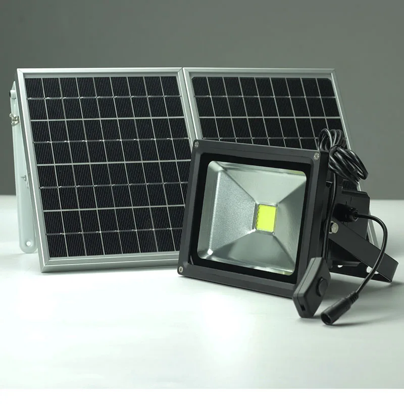 Goginsor20W led floodlight solar camping light with 3meters cable switch dimmable solar home light