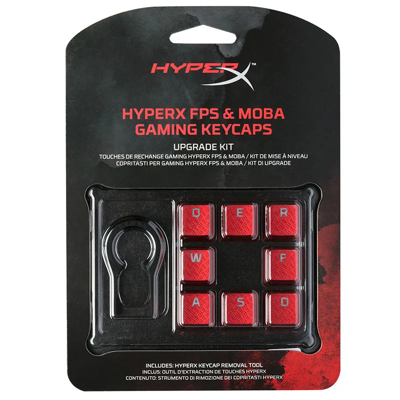 HyperX FPS MOBA Gaming Keycaps текстурированные для тактильного захвата и с покрытием для долговечных брелоков для FPS и MOBA setups