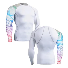 Футболка для мужчин белый 3d геометрический принт дизайн для занятий спортом компрессионный комплект для фитнеса футболка Джерси размер S-4XL