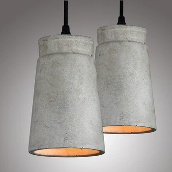 

The Nordic Minimalist Retro Pendant Light Cement Vintage Lamp Restaurant Dining Room Coffee Hall Lighting Fixture