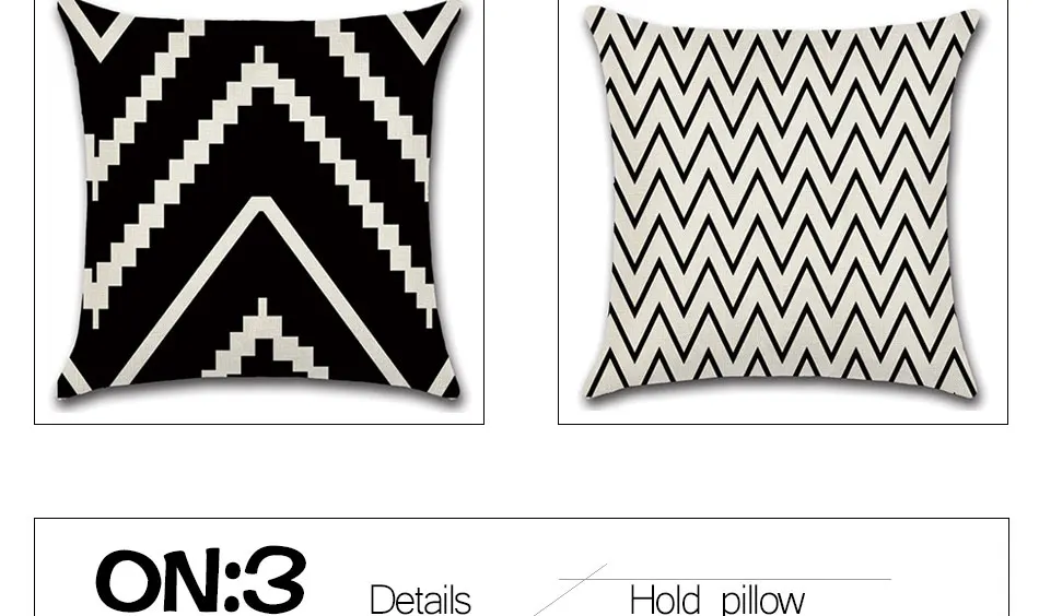 Geometric Pattern Pillowcase Linen Pillows Cover Square Painting Cushion Cover Art Stripe Sofa Office Bedroom Home Decorative (6)