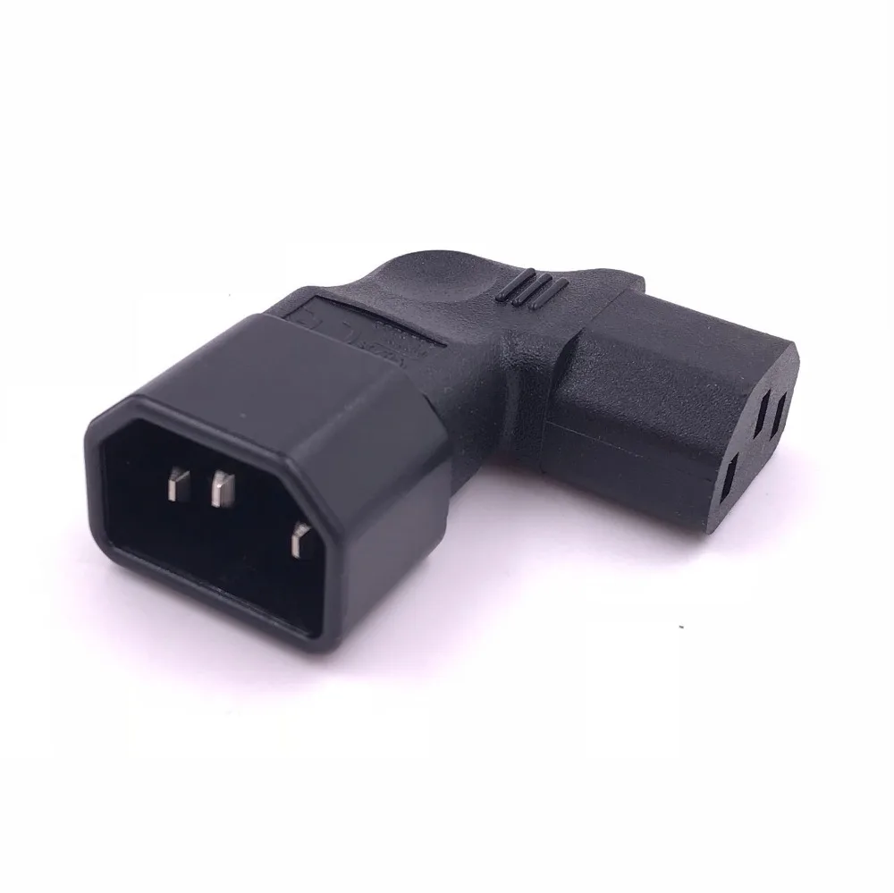 IEC Connectors IEC 320 C14 male to C13 famale Vertical right angle