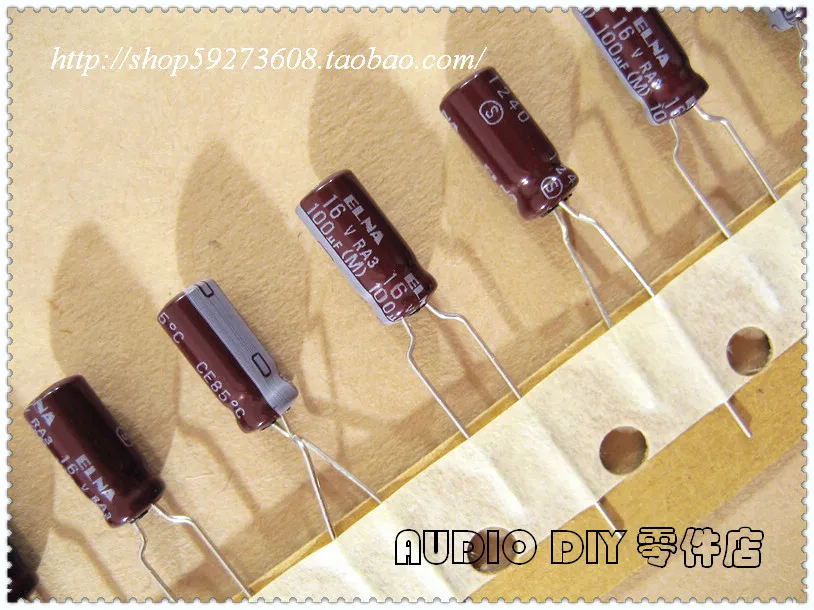 

30PCS ELNA RA3 Series 100uF/16V Electrolytic Capacitor for Audio (Thai box with origl box) free shipping