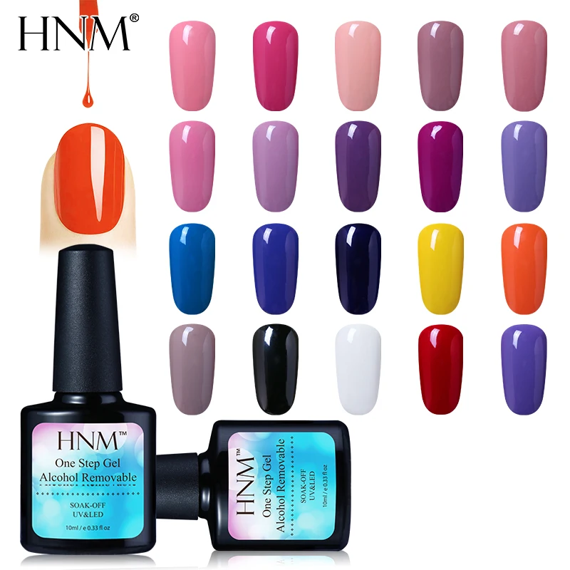 

HNM 10ML One Step Alcohol Removable Nail Polish Manicure Soak off Long Lasting Gelpolish Stamping Hybrid Varnish Lucky Lacquer