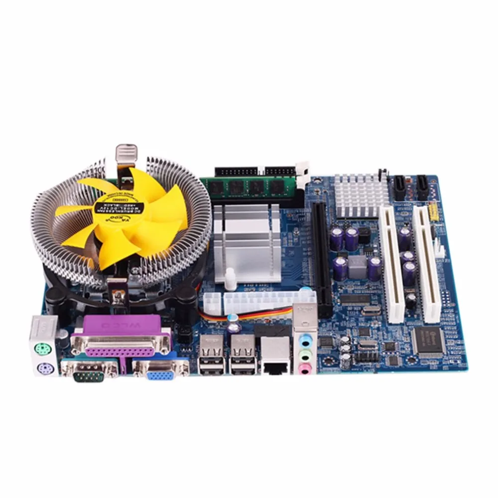 Материнская плата cpu набор с четырехъядерным процессором 2,66G cpu i5 core+ 4G Memory+ Fan ATX настольный компьютер материнская плата набор для сборки
