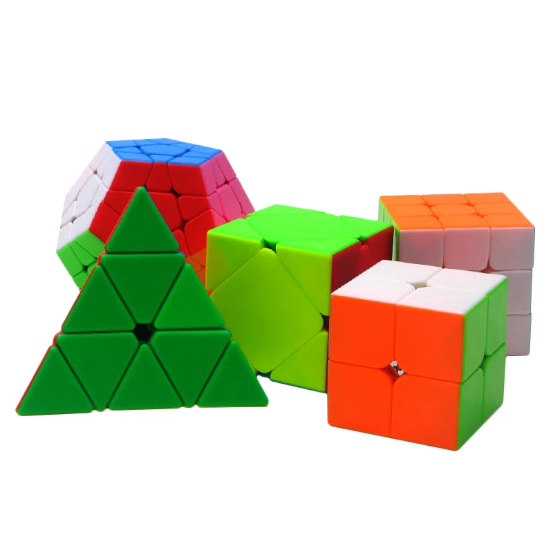 5 шт./упак. Красочные 2*2*3*3*3 Треугольники Додекаэдр алмаз Magic Cube гладкая Скорость Логические игрушки детям подарок (S5