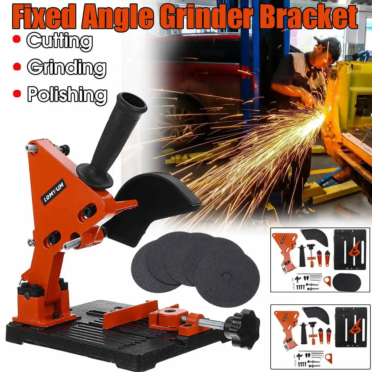 

Multi-purpose Angle Grinder Stand 220V Woodworking Multi-Angle Cutting Glinding Polishing Holder Power Tools Accessories