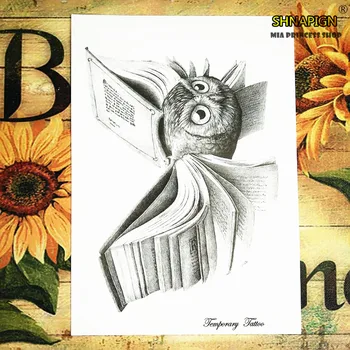 

SHNAPIGN Waterproof flash Temporary Tattoo sticker Magic Owl tattoo Water Transfer fake tattoo flash tattoo for men women