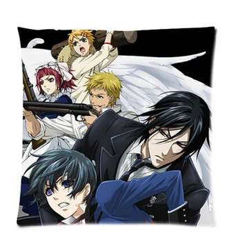 

Black Butler Anime Bed Setting Throw Pillow Cases LUQIOne Side