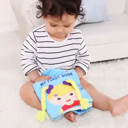 Новинка 2019 года младенческой ткань книга мультфильм шаблон детские мягкие активности Crinkle книги обучающие игрушки