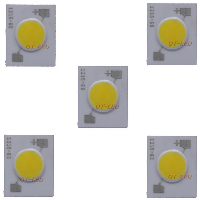 20PCS 100PCS 5W COB LED EVERLIGHT Lamp Light Bulb Pure White COB Led DIODE Chip Light for DIY/Bulb Light Super Bright