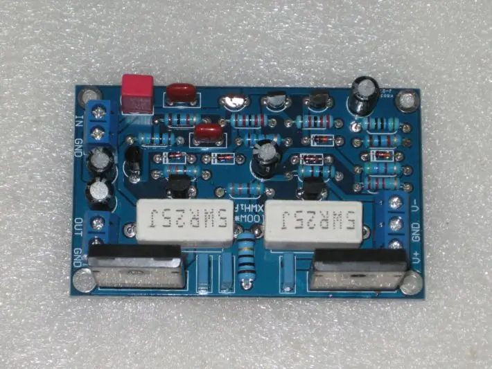 Двойной DC 12 В 24 в 35 в 2SC5200+ 2SA1943 моно канал 100 Вт HIFI аудио усилитель доска