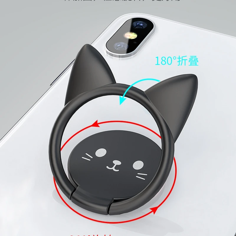 Универсальная подставка для мобильного телефона с мультяшным котом iPhone X кольцо 7