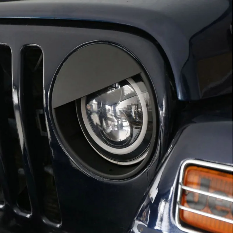 Wxxlan черные чехлы для фар Angry Bird 1997 2006 Jeep Wrangler TJ & Unlimited пара|Фара авто в сборе| |