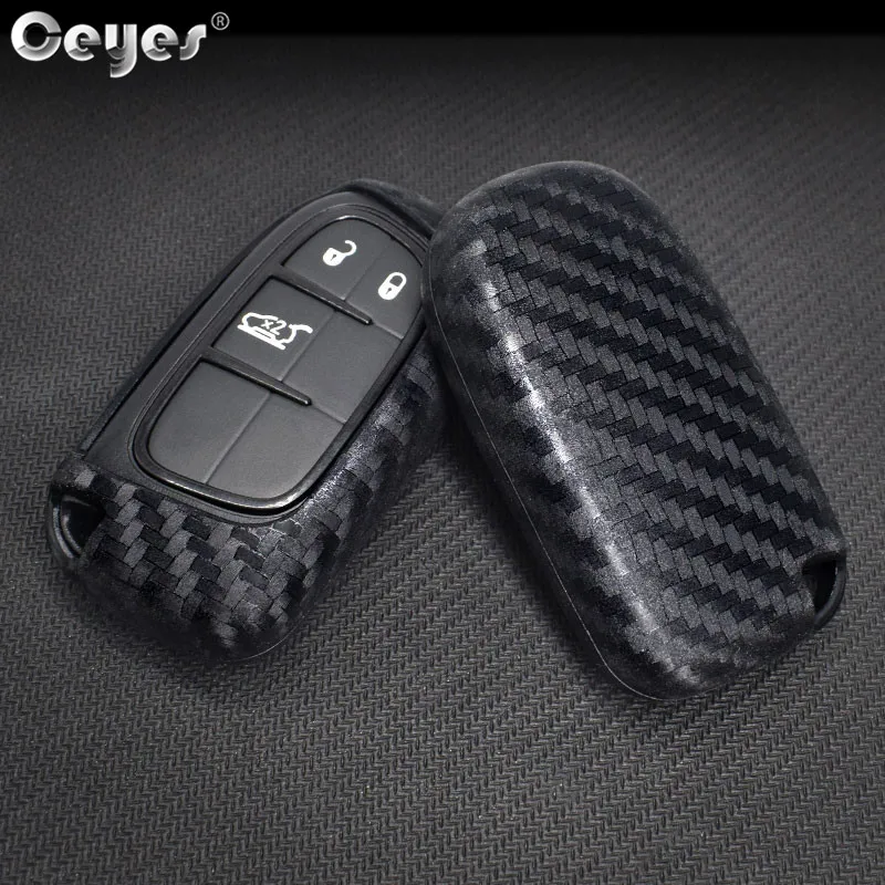 Car carbon fiber key cover for JEEP (1)
