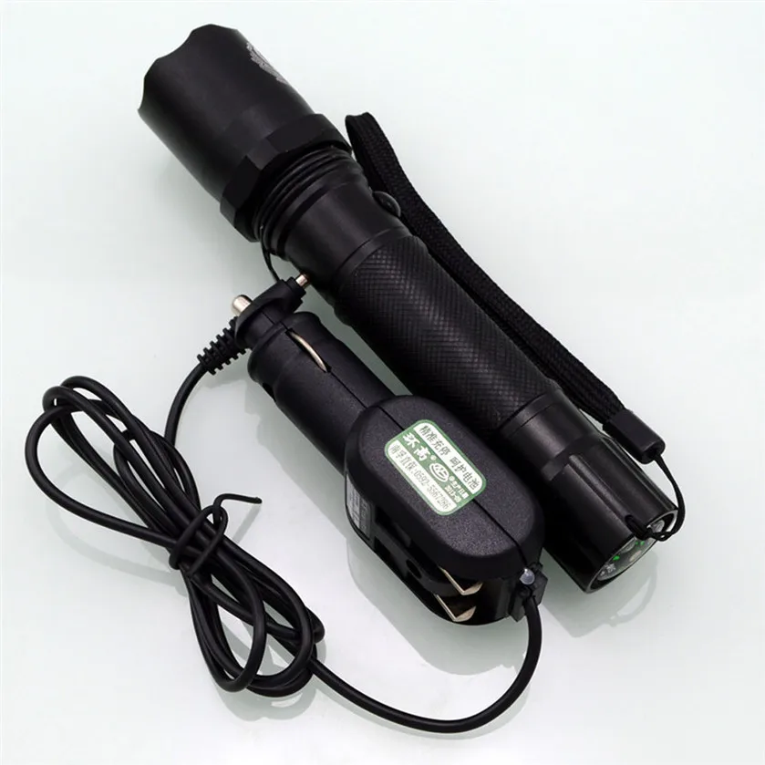 Best Price Flashlight Charger Dual power flashlight car charger + direct chargein Chargers from