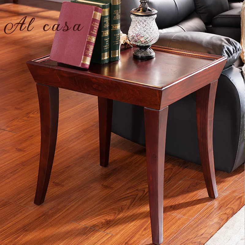 طاولة قهوة صغيرة خشب متين الشاي مكتب غرفة المعيشة الأثاث في التقليدية الكلاسيكية نمط نهاية طاولة وحدة التحكم