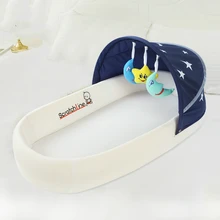 2 в 1 Детская кровать в кровати удобная складная кроватка для новорожденных многофункциональная бионическая BB детская кроватка защита от давления