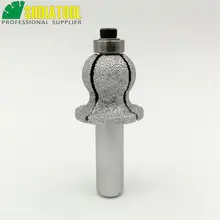 Best Offers Brazed diamond router bits with 1/2" shank for slab edge profile,  Router cutter for stone, Rome-3 type