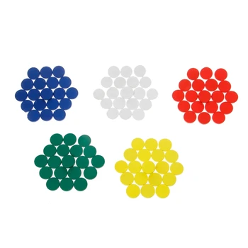 

Colorful Montessori Wooden Round Plate Circles Math Toy Kids Baby Early Teaching W15