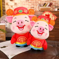 2019 Новый китайский стиль свинья мягкая плюшевая игрушка милый Фортуна поросенок кукла подушка чучело игрушки для детей день рождения