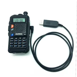 Baofeng – câble de chargement USB B3PLUS 2.5MM, pour talkie walkie Portable UVB3 PLUS UVS9 CB radio 