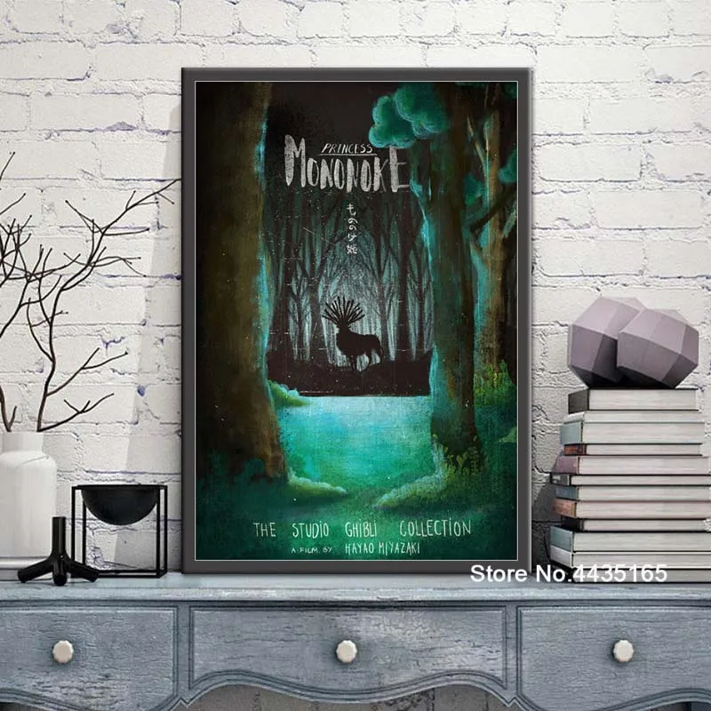 Принцесса Мононоке плакат 20th anniversary Studio Ghibli плакаты и принты настенные художественные картины холст живопись для детской комнаты декор